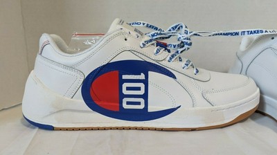 champion 93 eighteen big c white leather shoes