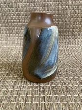 Vintage PIC USA Pottery Multiple Colors Swirled Vase Mid Century Modern Abstract