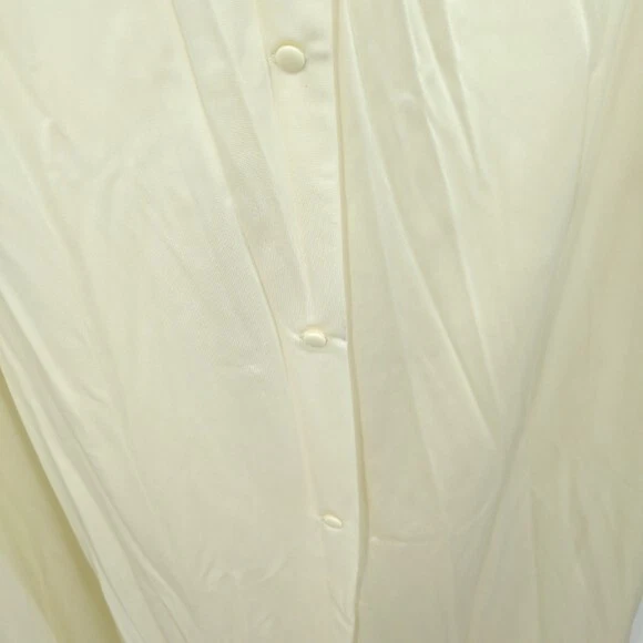 Camisón Vintage X Shadowline Peignoir Encaje Floral Marfil Nylon Hecho en EE. UU. Mujeres M Foto 4 de 4