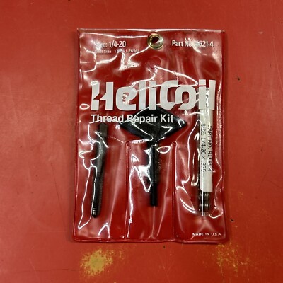 HeliCoil 5721-4 Thread Repair Kit Size 1/4-20 Drill Size 17/64''(.2656)