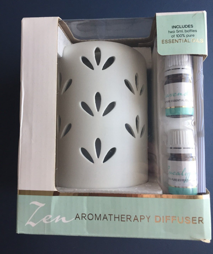 Ultraschall Aromatherapie Zena Diffusor ätherische Öle zwei 5mi Flaschen Neu im Karton - Bild 6 von 8