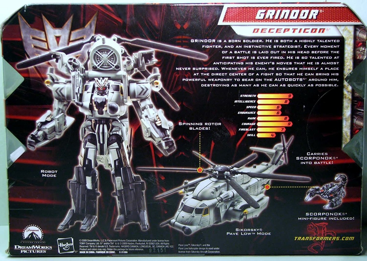 Transformers Movie 2 Voyager - GRINDOR 653569419921| eBay