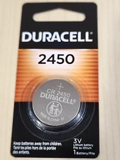 Single Pack DURACELL CR2450 ECR2450 3V Coin Cell Lithium Battery EXP. 01/2034