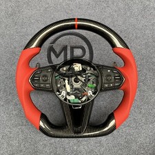 Carbon Fiber Steering Wheel With Paddle Shifters Fit For Acura Rdx 2019-2024
