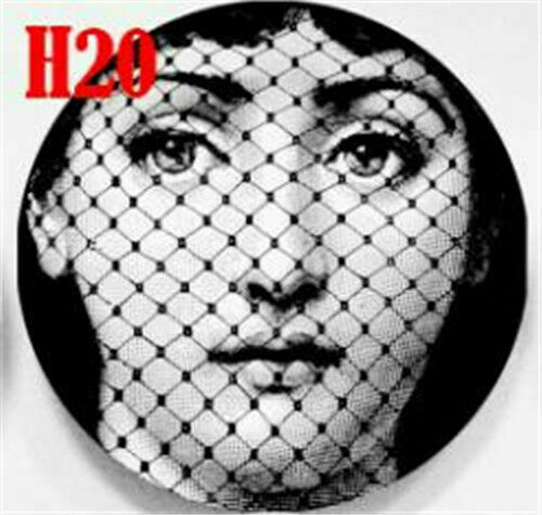 8 Inch Vintage Fornasetti Plates Wall Hanging Dishes Home Black & White Decor - Picture 4 of 18