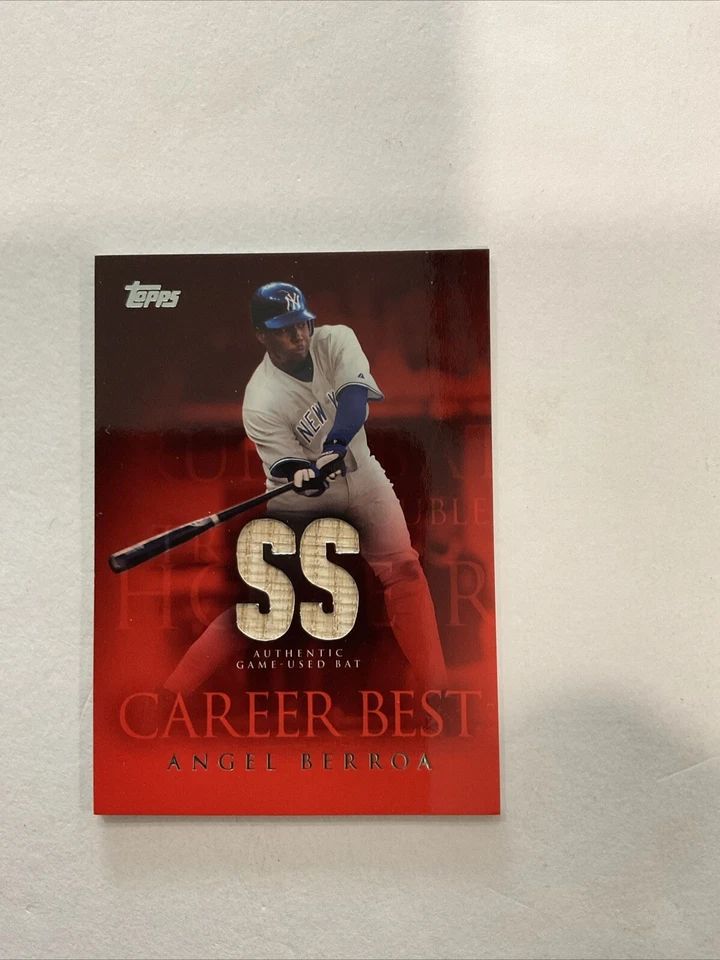 2009 Topps Career Best #CBR-AB Angel Berroa Game Used Bat NY Yankees ⚾️♨️F - Image 2 of 4