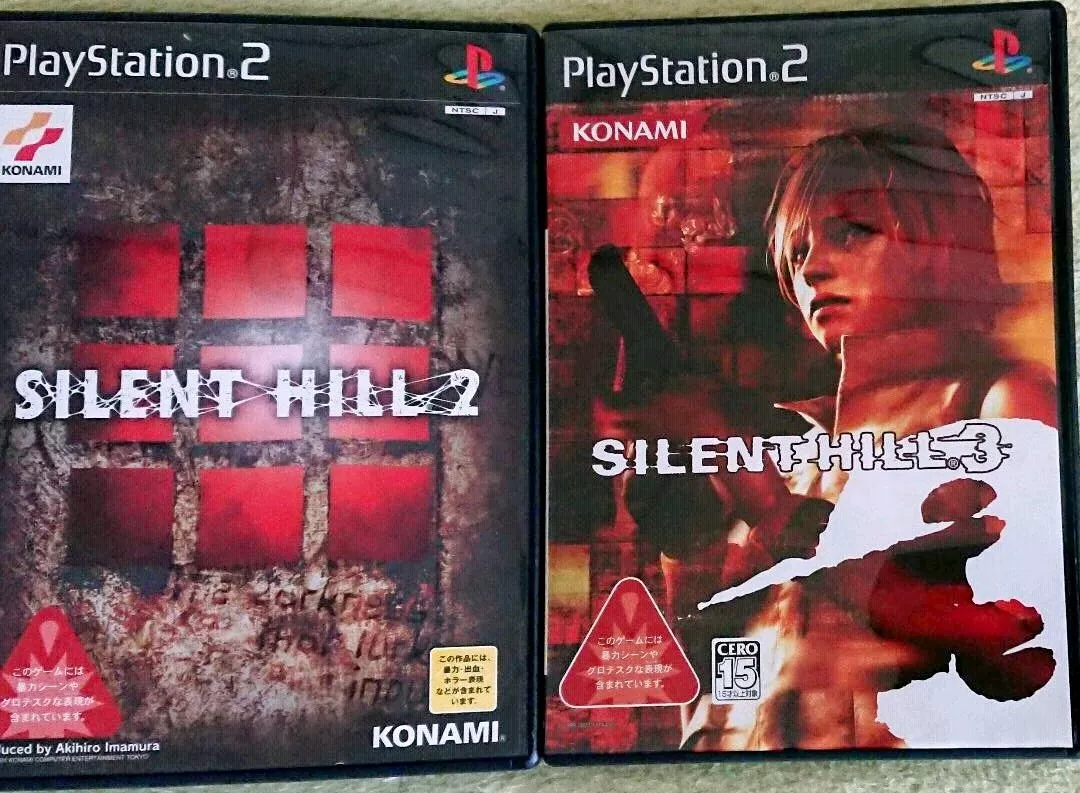 PS2 Silent Hill 2 & 3 game set Japan