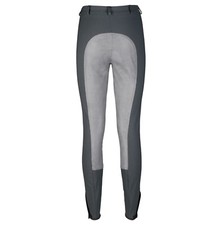 Pikeur Reithose Lugana Kontrast, darkshadow-platingrau (8257), Vollbesatz