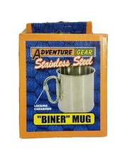 Mil Spec Plus Adventure Gear Stainless Steel Camping Hike Mug Biner Cup 10oz New