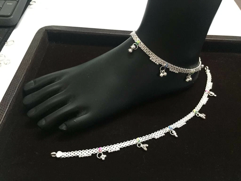 Ebay silver shop ankle bracelets