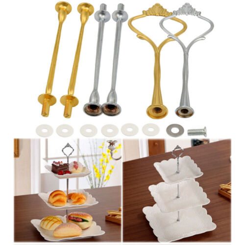 Party Cake Cupcake Plate Stand Tea Shop 3 Tier Handle Fitting Hardware Holder - Picture 1 of 11