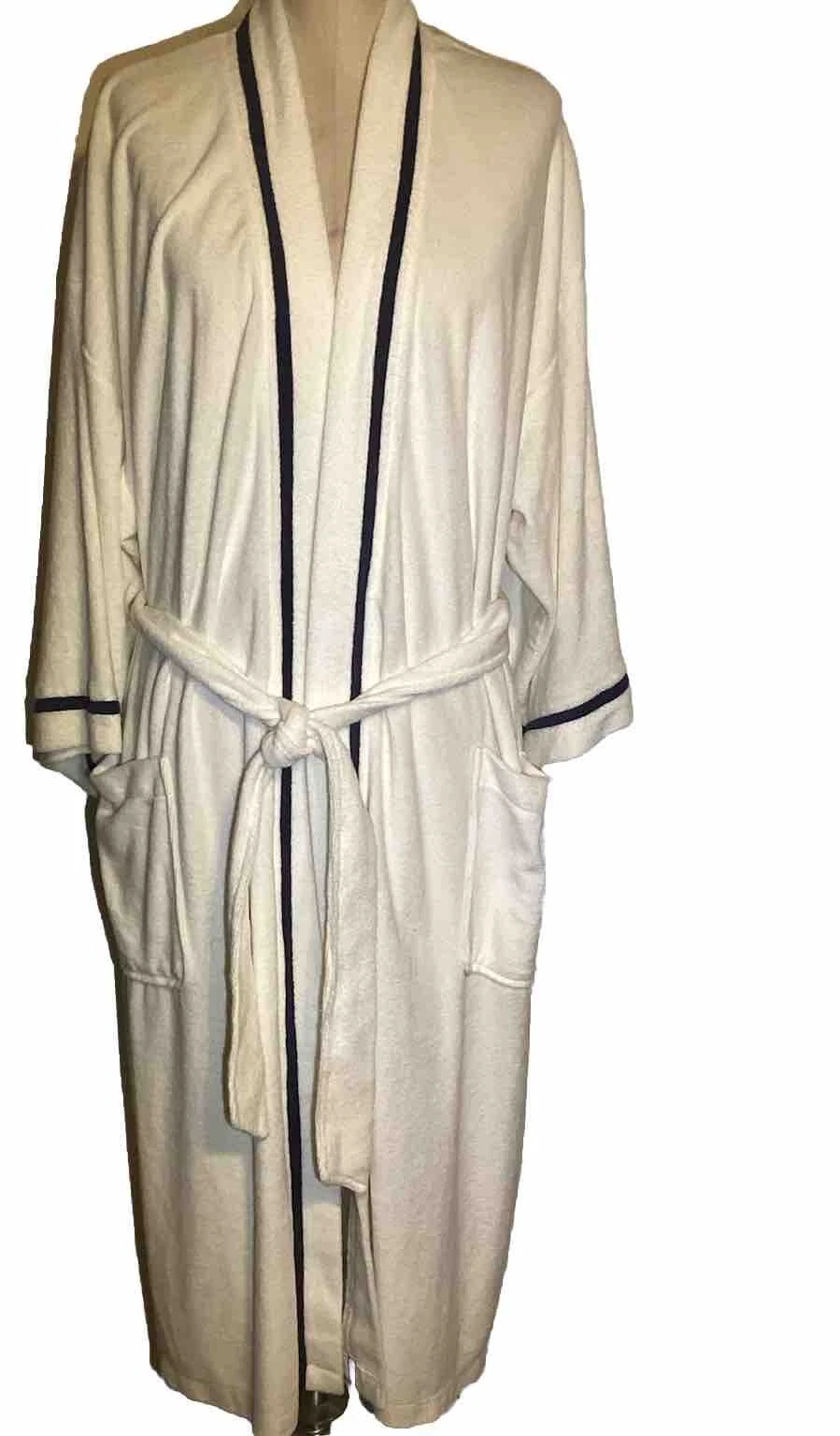 CHRISTIAN DIOR Monsieur Vintage Robe Longue Ceinture Poches Ceintures Homme Taille Unique