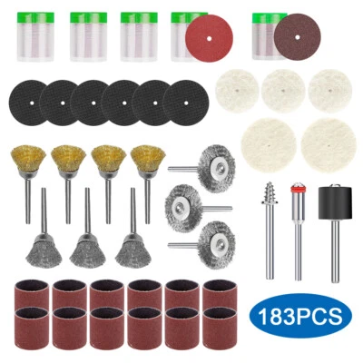 XCAN 186pcs Rotary Tool Accessories Kit Grinding Sanding Polishing Set for Dremel