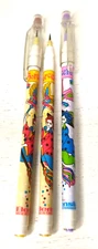 Vintage Bensia Pop A Point Pencils Sorcerer Colorful Witch Wizard Lot of 3 HTF