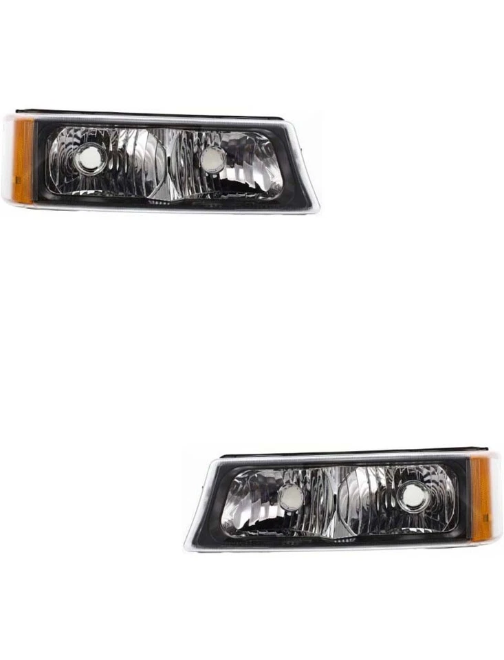 Headlights For 2003 2004 2005 2006 2007 Chevy Silverado Classic With Signals Foto 2 de 4