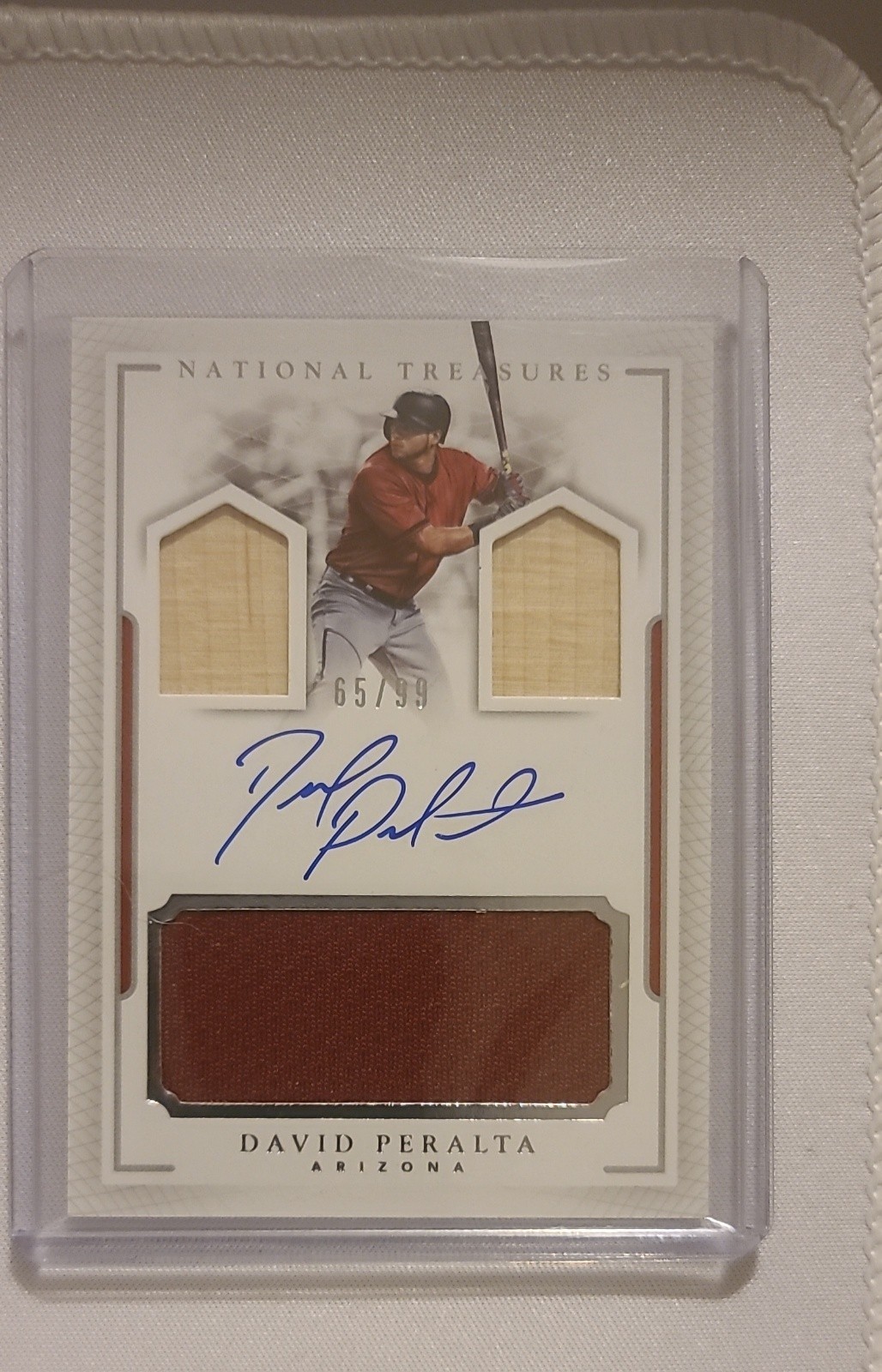 2016 Panini National Treasures  Collection Signatures David Peralta #PCS-DP /99