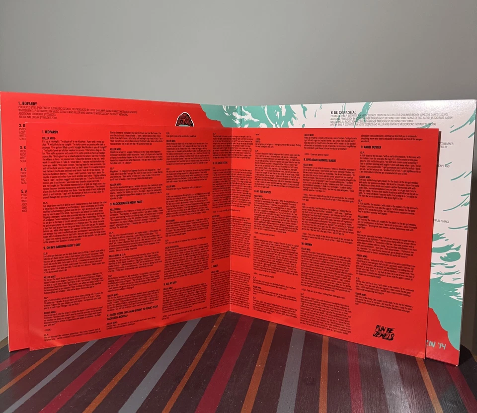 Run the Jewels 2 180 gram 2x Teal Vinyl Gatefold Mass Appeal - Image 4 of 4