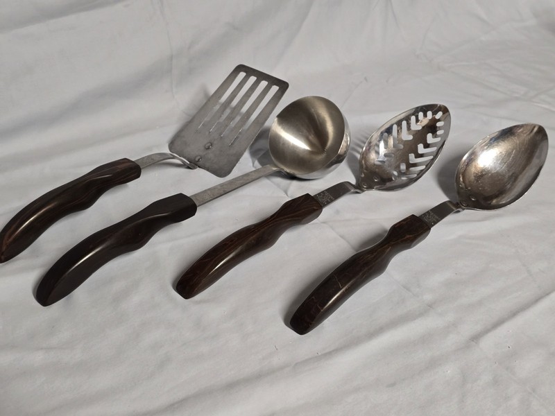 CUTCO Cooking UTENSILS No 12 Spoon 13 Slotted 15 Ladle 16 Spatula Vintage