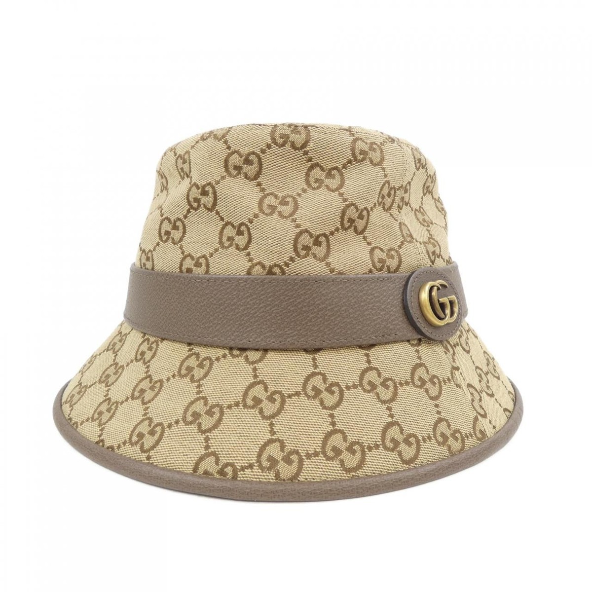 Authentic Gucci GG Canvas Fedora Hat 576587 4HG62 Hat #230-000-267