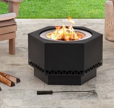28 In. Hexagonal Outdoor Fire Pit