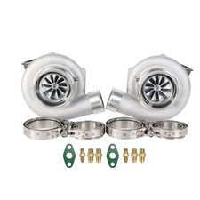 Gen2 Gtx3584rs Point Milled Wheel Dbb Twin Turbo 1.01 V-band Th W Flange Clamp Gen2 Gtx3584rs Point Milled Wheel Dbb Twin Turbo 1.01 V-band Th W Flange Clamp