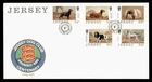 DR WHO 1988 GB JERSEY FDC DOG COMBO R60838