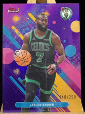 Jaylen Brown 2025-26 Topps Finest 148/250 Purple Refractor Common Celtics #22