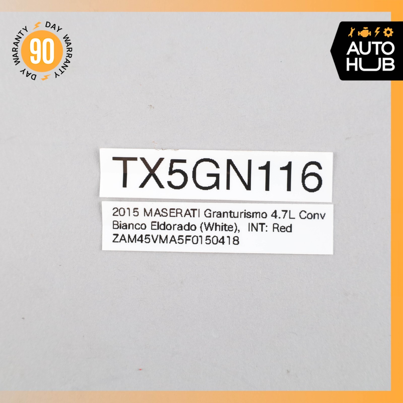 10-19 Maserati GranTurismo M145 Convertible Left Tonneau Cover Lock Latch OEM