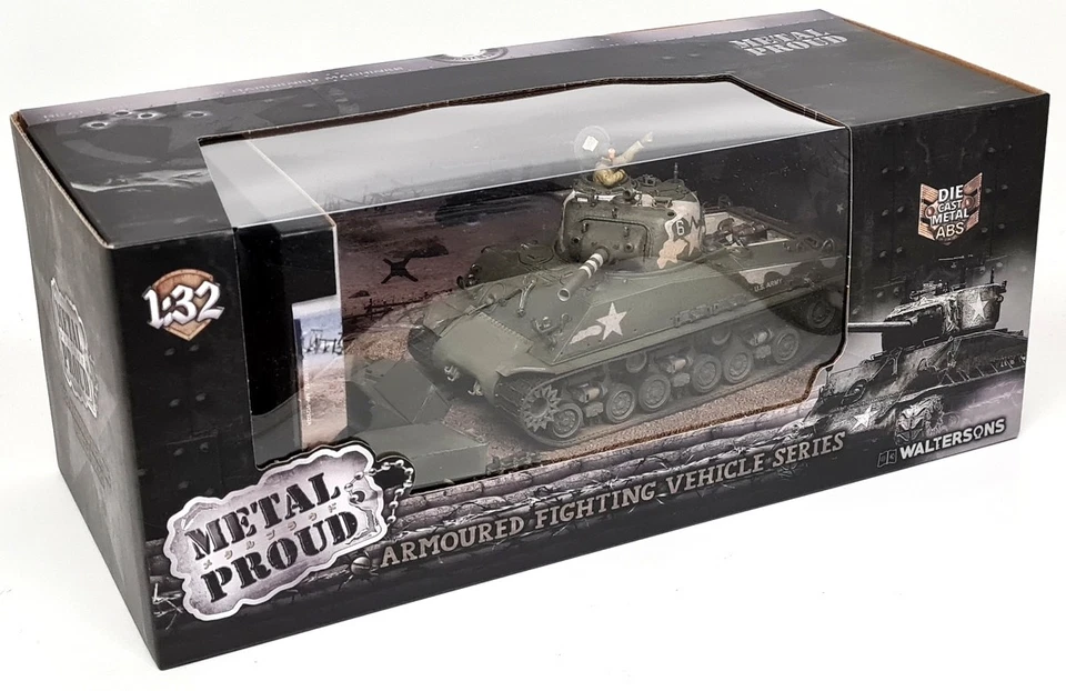 U.S Sherman M4 (105) Howitzer HVSS Deep Wading FOV 1/32 Diecast Model Tank - Image 2 of 4