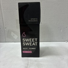 Sweet Sweat Waist Trimmer Band Women  Men - Trainer Belt - Black / Pink XL