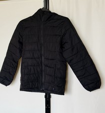 GAP Kids Black Puffer Jacket Size L ColdControl Water-Resistant Coat