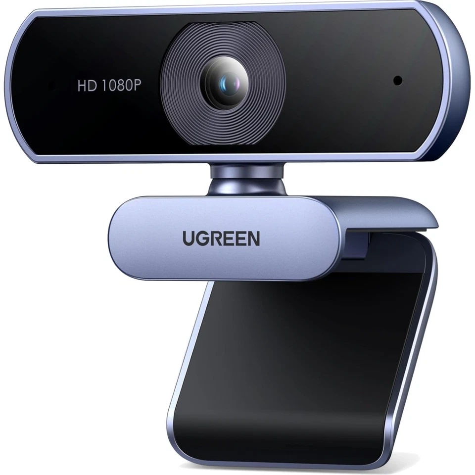 Webcam Full HD 1080P, USB, Mikrofon, Lichtkorrektur, Weitwinkel, Streaming