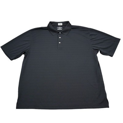 PGA Tour Shirt Mens XL Extra Black Polo Golf Golfing Lightweight Performance