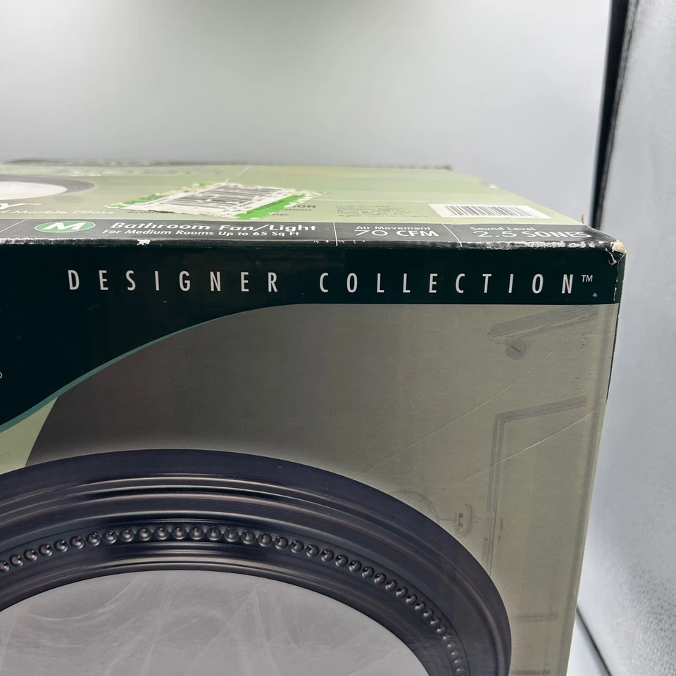 Hunter Ashbury Imperial Bronze Bathroom Fan Light 81003 Designer Collection NOB - Image 4 of 4