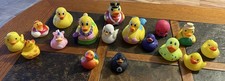 Rubber Ducks Lot Of 17 Assorted Sizes Colors Styles Jeep Ready/Kids Toys