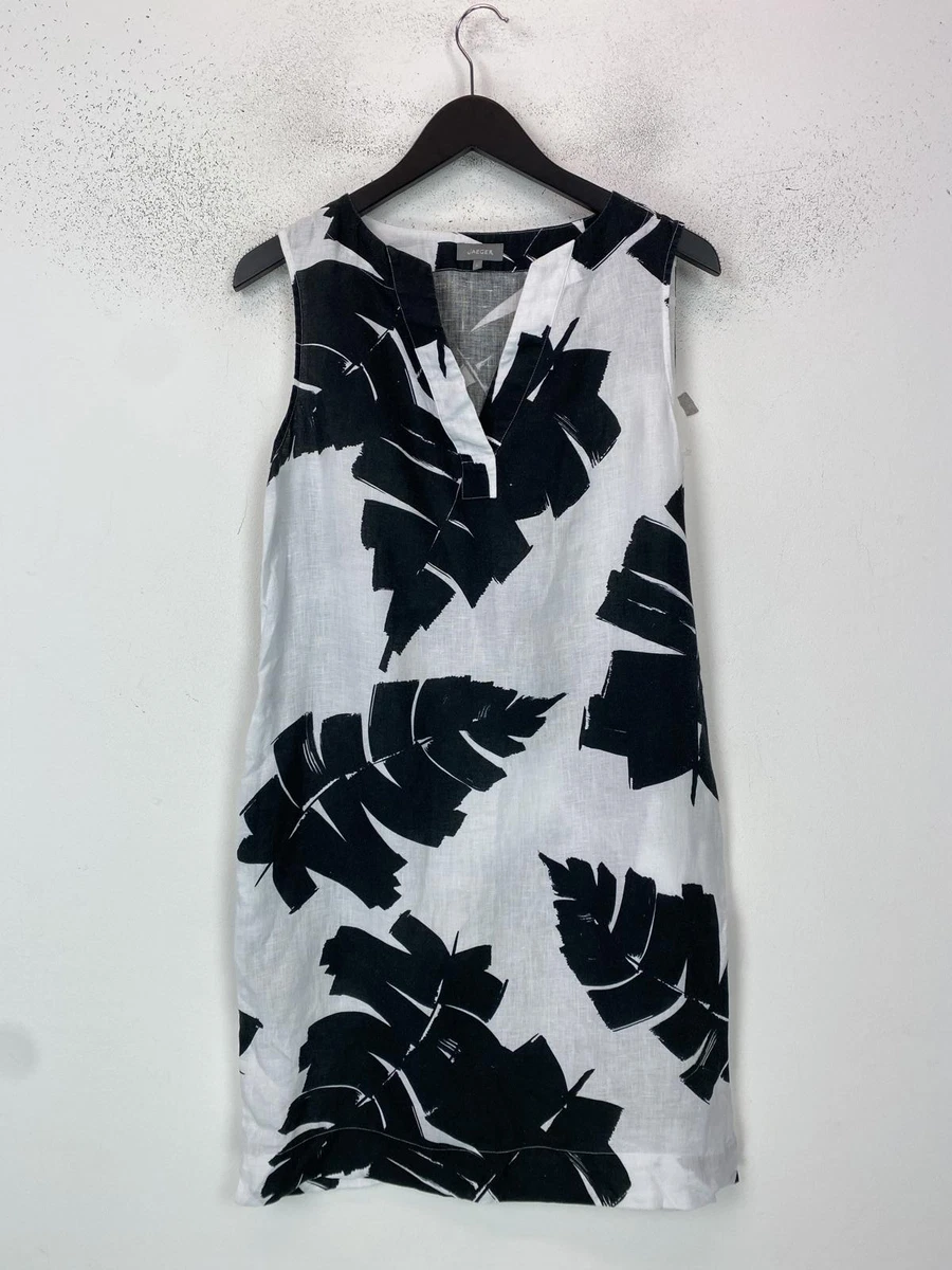 knee length dresses for ladies Jaeger Pure Linen Midi Sleeveless Dress