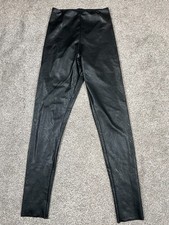 Commando Leggings Womens Medium Black Faux Leather Slim Pull On Elastic Mob Wife