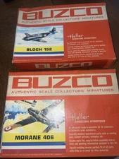 Heller Buzco Lot of 2 Airplane Model Kits Morane 406 Bloch 152 New