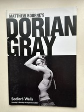 DORIAN GRAY Matthew Bourne’s Souvenir Programme / brochure SADLER’S WELLS