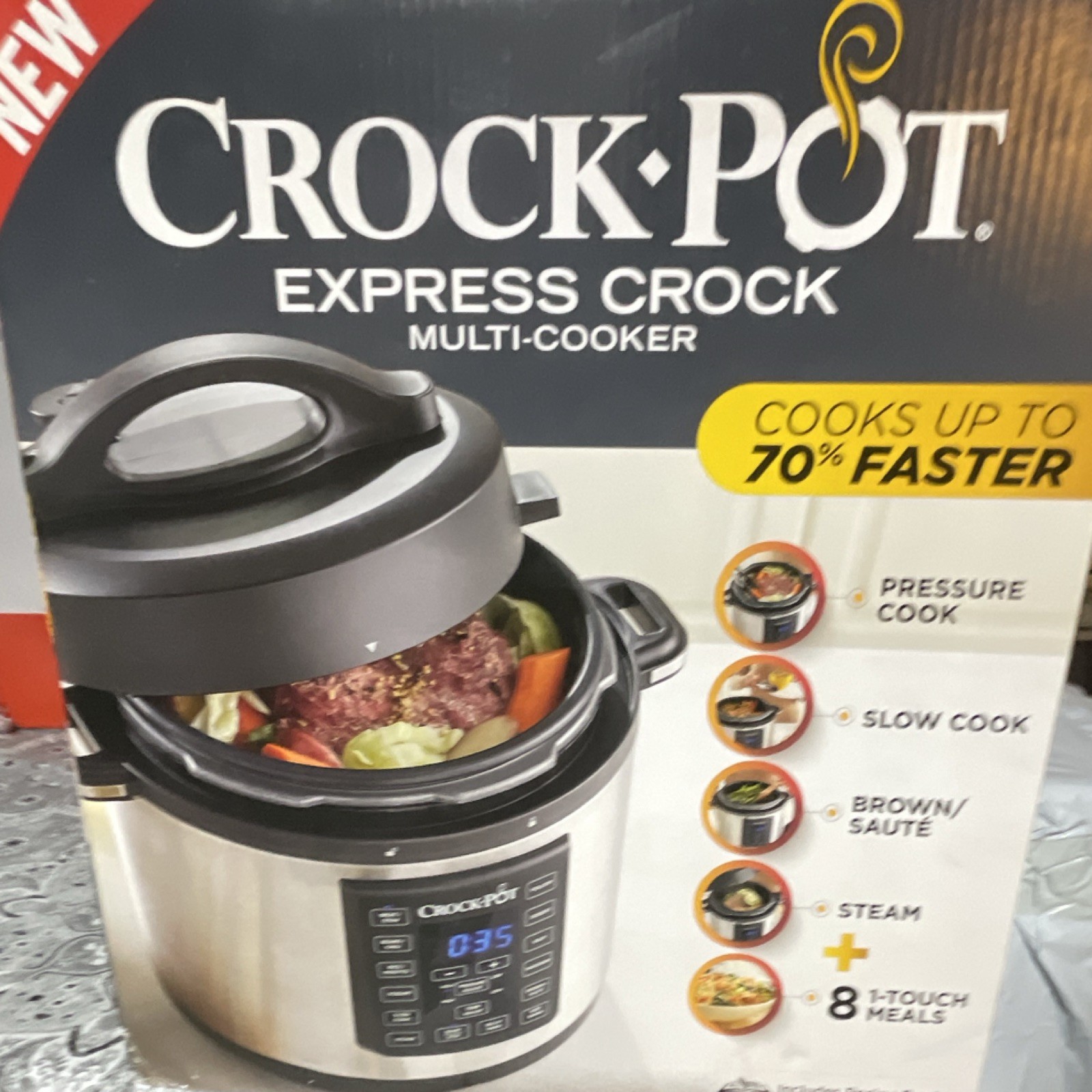 NEW IN BOX - CROCK POT          EXPRESS-CROCK MULTI-COOKER