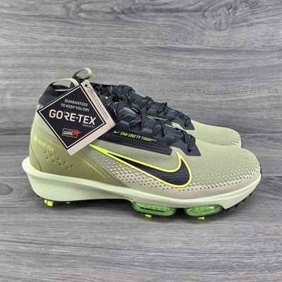 Nike Air Zoom Infinity Tour 2 Gore Tex Size 8 Mens Dusty Olive Volt Golf Shoes
