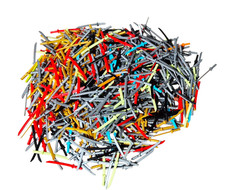 LEGO® Ninjago 20x Schwert (21459) gray grau black schwarz red rot gold orange