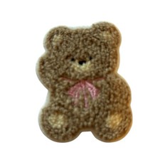 TEDDY BEAR  SOO CUTE  IRON ON PATCH  ONE FREE STICKER 