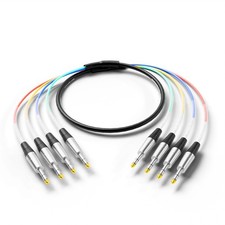 PRORECK 6ft Snake Cable, 4-Channel Shielded Audio Cable 1/4'' TRS