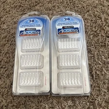 Reach Access Daily Flosser 28 Disposable Snap-On Heads Refill Brand New Lot Of 2