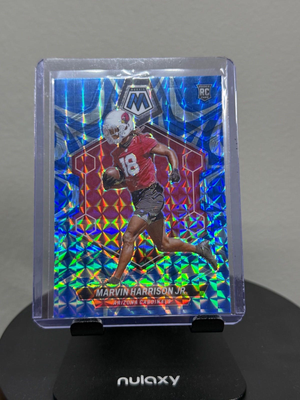 2024 Panini Mosaic - Rookies Marvin Harrison Jr. #304 Reactive Blue Mosaic Prizm