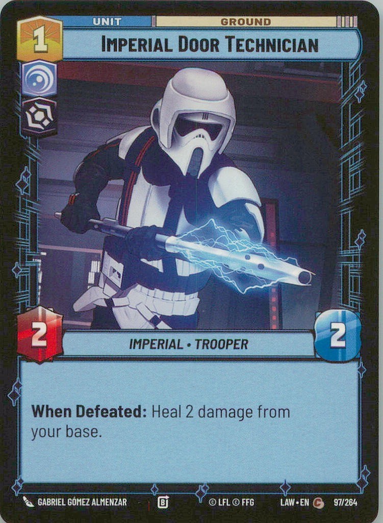 Imperial Door Technician #97 Star Wars Unlimited: Lawless Time trading card — raw and PSA graded price guide