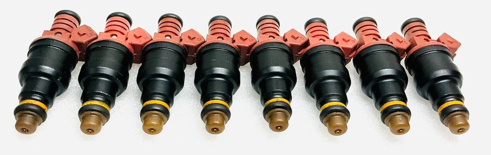 x8 OEM Bosch Fuel Injectors for 1994 1995 BMW 530i 3.0L V8 0280150778 1466396 - Image 2 of 4