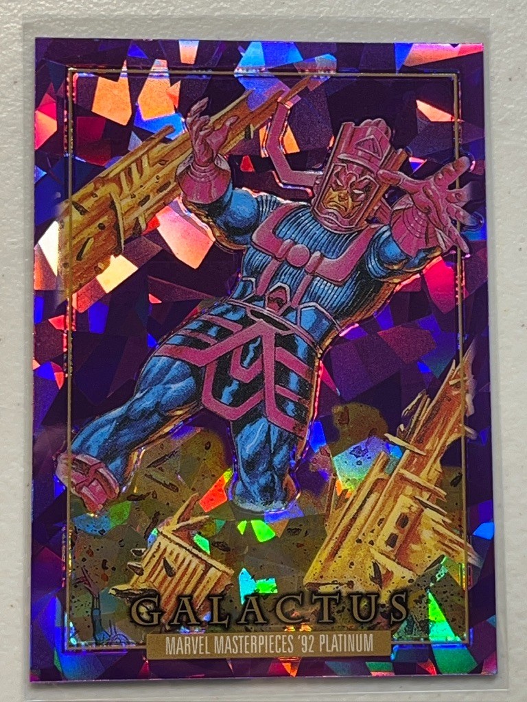 Galactus 2024 Upper Deck Marvel Masterpieces '92 Purple Crystals Parallel #30