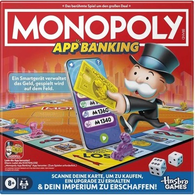 Hasbro Games MONOPOLY App Banking - Brettspiel Gesellschaftsspiel | 8+ Neu & OVP